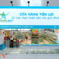Phương án thiết kế siêu thị mini Thảo Phước hiện đại và tiện lợi